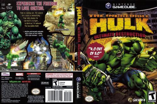 The Incredible Hulk Ultimate Destruction Cover - Click for full size image